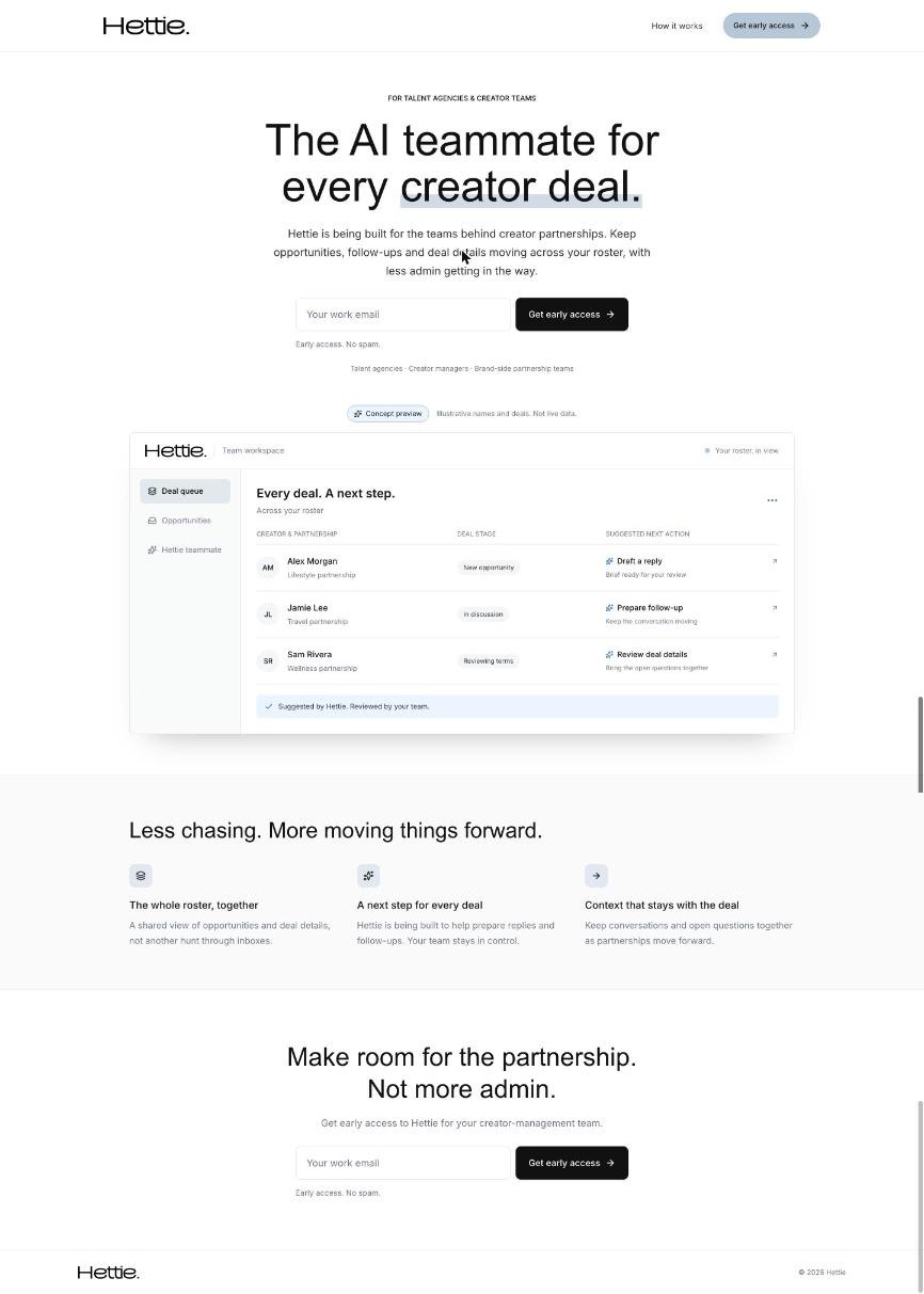Hettie website